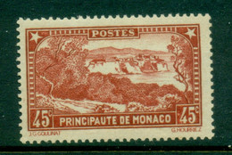 Monaco 1932-37 Pictorial, The Rock 45c MUH - Unused Stamps