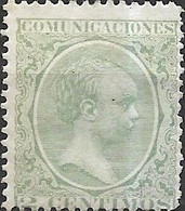 SPAIN 1889 King Alfonso XIII - 2c - Green MH - Nuevos