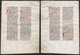 Missal Missale Manuscript Manuscrit Handschrift - (Blatt / Leaf VI) - Théâtre & Scripts