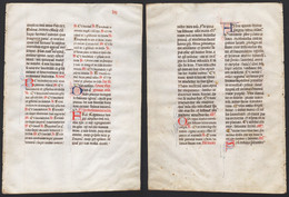 Missal Missale Manuscript Manuscrit Handschrift - (Blatt / Leaf VII) - Theater & Scripts