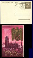 Deutsches Reich: Ganzsache P 287 Danzig Ist Deutsch Ungelaufen Mit SST  #34710 - Stamped Stationery