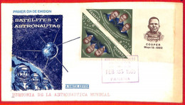 Aa3678  - PANAMA - Postal History -  FDC COVER 1963 SPACE Astro COOPER - Sud America