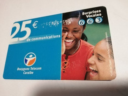 Caribbean Phonecard St Martin French Caribbean ANTILLES FRANCAISES RECHARGE BOUYGUES  25 EURO   **6679 ** - Antilles (French)