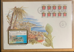 C34 - Carnet Monaco 13.11.1987 FDC Grand Format - Carnets