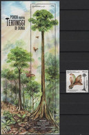 Malaysia 2020-8 Tallest Tropical Tree Set+M/S MNH Unusual - Malaysia (1964-...)
