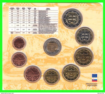 ESLOVAQUIA CARTERA OFICIAL COLECCIÓN AÑO 2009 EUROS REGIONES HISTORICAS TURIEC, TEKOV Y PODSITNIANSKO SETS  OFICIAL 2009 - Eslovaquia