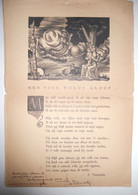 Gedicht MIJN VOLK WORDT GROOT Door Ferdinand Vercnocke Oostende Duffel GESIGNEERD + OPDRACHT - Poesia