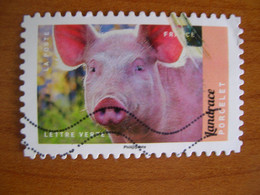 France  Obl   N° 1392 Traits Bruns - Used Stamps