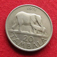 Malawi 20 Tambala 1971 KM# 11.1 *V2 Elephant - Malawi