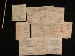 Lot Récépissés Colis Postal Prisonnier De Guerre - 1939-45