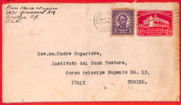 Aa3689 - USA - POSTAL HISTORY -  Postal Stationery Cover To  ITALY   1932 - 1921-40