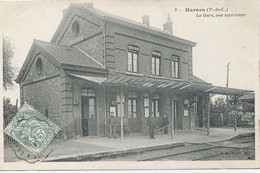 62 - HARNES - LA GARE , VUE INTERIEURE . - Harnes