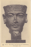 CPA EGYPTIAN ANCIENT RELICS, HEAD OF AMUN UNDER THE FEATURES OF TUTANKHAMON, MUSEUM - Musées