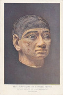 CPA EGYPTIAN ANCIENT RELICS, HEAD OF A MAN, MUSEUM - Museos
