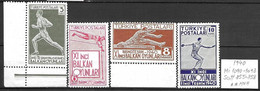 Turkey 1940 - Mi 1090 - 1093 ,Scott 855 - 858 MNH - Unused Stamps