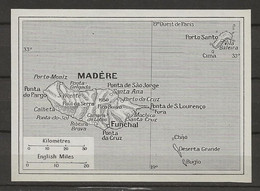 CARTE PLAN MAP 1953 PORTUGAL - MADERE - MADEIRA - FUNCHAL - PORTO SANTO - CHAO - BUGIO - CIMA - Cartes Topographiques