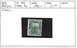 ANDORRE FRANCAIS N° TAXE 41 OBL - Used Stamps