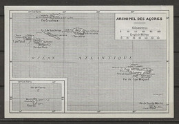 CARTE PLAN MAP 1953 PORTUGAL - ARCHIPEL DES ACORES - ARQUIPELAGO DE ACORES - SAO MIGUEL - GRACIOZA - TERCEIRA FAIAL PICO - Cartes Topographiques