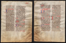 Missal Missale Manuscript Manuscrit Handschrift - (Blatt / Leaf CCLXXXIII) - Théâtre & Scripts