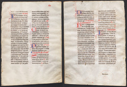 Missal Missale Manuscript Manuscrit Handschrift - (Blatt / Leaf XVI) - Théâtre & Scripts