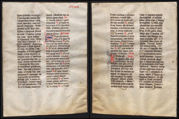 Missal Missale Manuscript Manuscrit Handschrift - (Blatt / Leaf CCXXIIII) - Theater & Scripts
