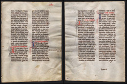 Missal Missale Manuscript Manuscrit Handschrift - (Blatt / Leaf CCLXI) - Theater & Scripts