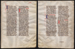 Missal Missale Manuscript Manuscrit Handschrift - (Blatt / Leaf CCLXIX) - Teatro & Sceneggiatura
