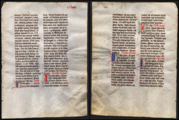 Missal Missale Manuscript Manuscrit Handschrift - (Blatt / Leaf CCLXXIIII) - Théâtre & Scripts