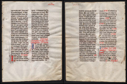 Missal Missale Manuscript Manuscrit Handschrift - (Blatt / Leaf CCLVIII) - Teatro & Sceneggiatura