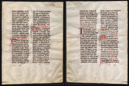 Missal Missale Manuscript Manuscrit Handschrift - (Blatt / Leaf CCLV) - Teatro & Sceneggiatura