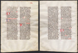Missal Missale Manuscript Manuscrit Handschrift - (Blatt / Leaf XLIIII) - Theatre & Scripts