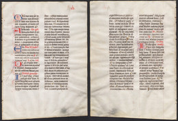 Missal Missale Manuscript Manuscrit Handschrift - (Blatt / Leaf XLV) - Théâtre & Scripts