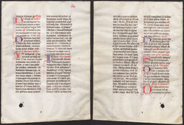 Missal Missale Manuscript Manuscrit Handschrift - (Blatt / Leaf XLIII) - Teatro & Sceneggiatura