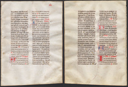 Missal Missale Manuscript Manuscrit Handschrift - (Blatt / Leaf XLIX) - Teatro & Sceneggiatura