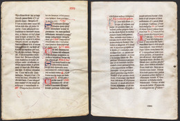 Missal Missale Manuscript Manuscrit Handschrift - (Blatt / Leaf XXXII) - Theatre & Scripts