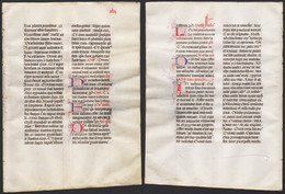 Missal Missale Manuscript Manuscrit Handschrift - (Blatt / Leaf XLVI) - Théâtre & Scripts