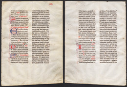 Missal Missale Manuscript Manuscrit Handschrift - (Blatt / Leaf XXVI) - Teatro & Sceneggiatura