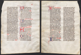 Missal Missale Manuscript Manuscrit Handschrift - (Blatt / Leaf XXI) - Theatre & Scripts