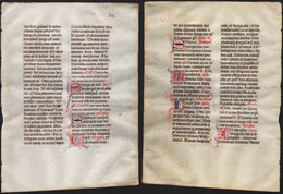Missal Missale Manuscript Manuscrit Handschrift - (Blatt / Leaf LIII) - Theater & Scripts