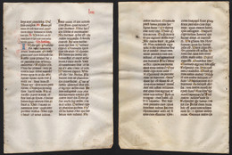 Missal Missale Manuscript Manuscrit Handschrift - (Blatt / Leaf LXIII) - Teatro & Script
