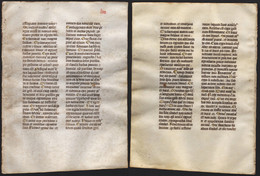 Missal Missale Manuscript Manuscrit Handschrift - (Blatt / Leaf LVII) - Teatro & Sceneggiatura