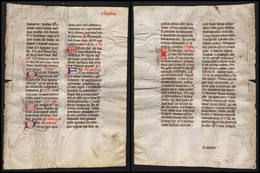 Missal Missale Manuscript Manuscrit Handschrift - (Blatt / Leaf CLXXXVIII) - Theater & Scripts