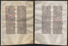 Missal Missale Manuscript Manuscrit Handschrift - (Blatt / Leaf L) - Teatro & Sceneggiatura