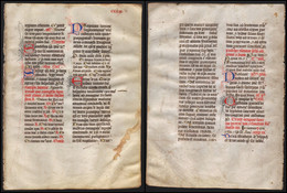 Missal Missale Manuscript Manuscrit Handschrift - (Blatt / Leaf CCCIX) - Theater & Drehbücher