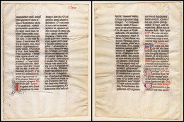 Missal Missale Manuscript Manuscrit Handschrift - (Blatt / Leaf CLXXIX) - Theatre & Scripts