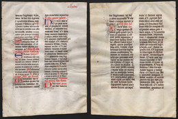 Missal Missale Manuscript Manuscrit Handschrift - (Blatt / Leaf CLXXVII) - Théâtre & Scripts