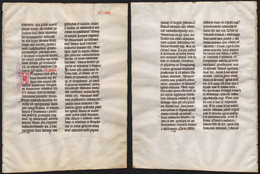 Missal Missale Manuscript Manuscrit Handschrift - (Blatt / Leaf CXIIII) - Theater & Drehbücher