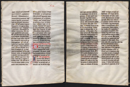 Missal Missale Manuscript Manuscrit Handschrift - (Blatt / Leaf CXI) - Théâtre & Scripts