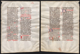 Missal Missale Manuscript Manuscrit Handschrift - (Blatt / Leaf CLV) - Teatro & Sceneggiatura