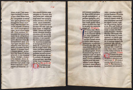 Missal Missale Manuscript Manuscrit Handschrift - (Blatt / Leaf CIX) - Teatro & Sceneggiatura